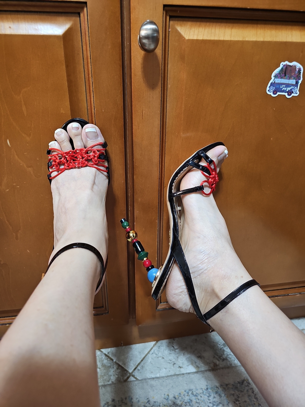 Charlotte Olympia Imperial Beaded Heel Patent Leather Sandals Size 39